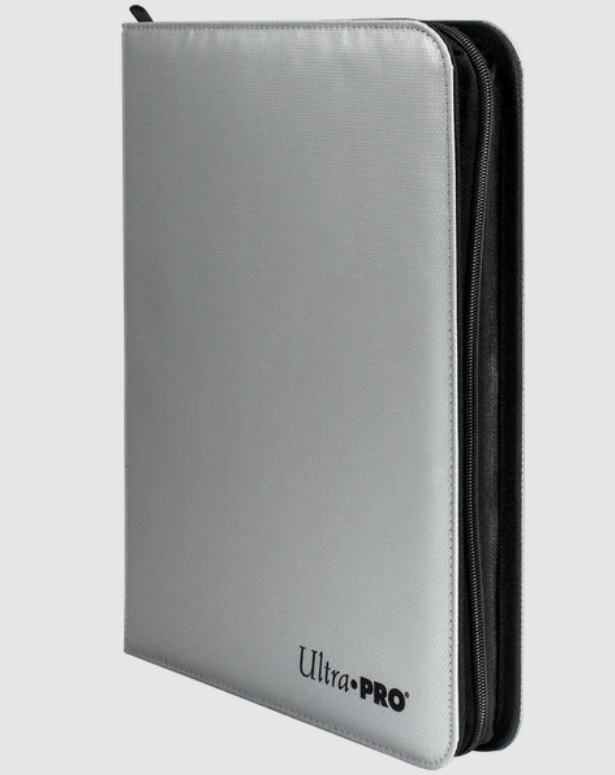 Ultra Pro Fire-Resistant Silver Zippered 9-Pocket PRO-Binder (Holds 360)